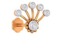 18K Gold & Diamond Nose Pin KRA50304