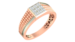 18K Gold & Diamond Band Ring For Men KRA60164