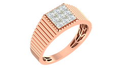 18K Gold & Diamond Ring For Men KRA60166