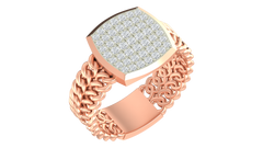 18K Gold & Diamond Ring For Men KRA60175