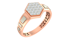 18K Gold & Diamond Ring For Men KRA60176