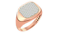 18K Gold & Diamond Ring For Men KRA60177