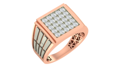 18K Gold & Diamond Ring For Men KRA60181