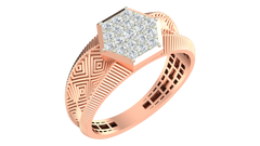 18K Gold & Diamond Ring For Men KRA60184