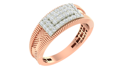 18K Gold & Diamond Ring For Men KRA60185