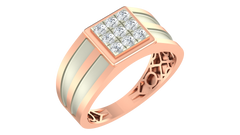 18K Gold & Diamond Ring For Men KRA60210