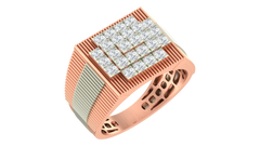 18K Gold & Diamond Ring For Men KRA60216