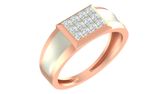 18K Gold & Diamond Ring For Men KRA60273