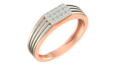 18K Gold & Diamond Ring For Men KRA60278