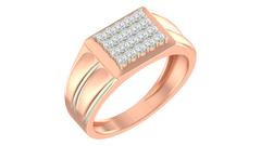 18K Gold & Diamond Ring For Men KRA60282