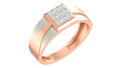 18K Gold & Diamond Ring For Men KRA60297