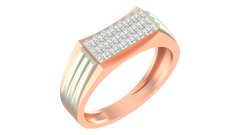 18K Gold & Diamond Ring For Men KRA60298
