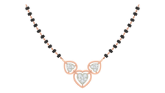Gold & Diamond Heart Mangalsutra For Women KRC50109