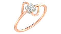 18K Gold & Diamond Ring For Women KRB10101-A