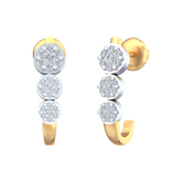 18K Gold & Diamond Women Earring KRB30017