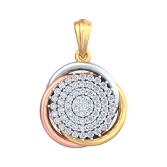 18K Gold & Diamond Pendant Set KRB40001P