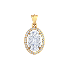 18K Gold & Diamond Pendant Set KRB40026P