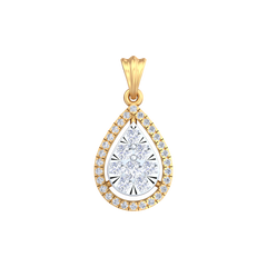 18K Gold & Diamond Pendant Set KRB40027P
