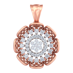 18K Gold & Diamond Pendant Set KRB40045P