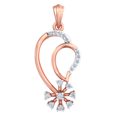 18K Gold & Diamond Pendant Set KRB40047P