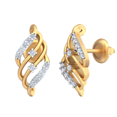 18K Gold & Diamond Women Stud Earring KRB40048E