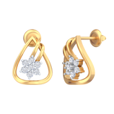 18K Gold & Diamond Women Stud Earring KRB40049E