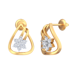 18K Gold & Diamond Women Earring KRB40049E