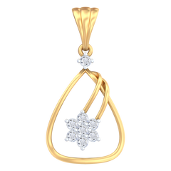18K Gold & Diamond Pendant Set KRB40049P
