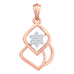 18K Gold & Diamond Pendant Set KRB40050P