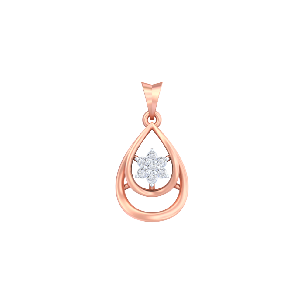 Teardrop Diamond Pendant by Kesav Diamond