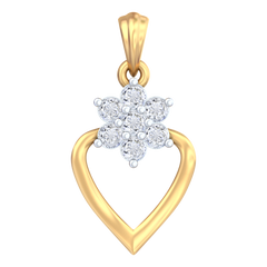 18K Gold & Diamond Pendant Set KRB40053P