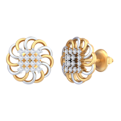 18K Gold & Diamond Women Engagement Earring KRB40054E