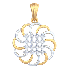 18K Gold & Diamond Pendant Set KRB40054P