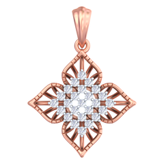 18K Gold & Diamond Pendant Set KRB40057P