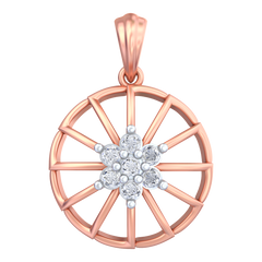 18K Gold & Diamond Pendant Set KRB40059P