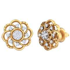 18K Gold & Diamond Women Engagement Earring KRB40060E