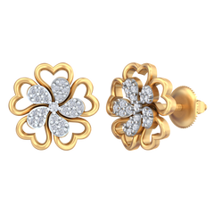 18K Gold & Diamond Women Engagement Earring KRB40062E