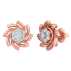 18K Gold & Diamond Women Stud Earring KRB40063E