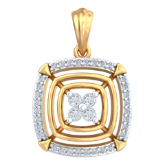 18K Gold & Diamond Pendant Set KRB40065P