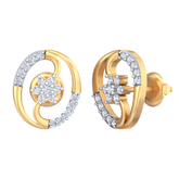18K Gold & Diamond Women Stud Earring KRB40067E