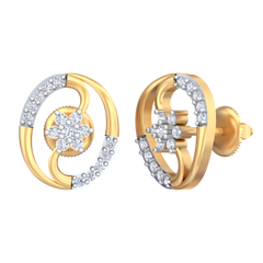 18K Gold & Diamond Women Earring KRB40067E
