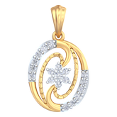 18K Gold & Diamond Pendant Set KRB40067P