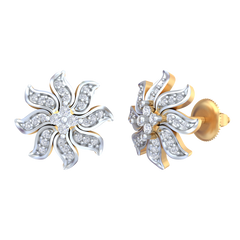 18K Gold & Diamond Women Engagement Earring KRB40069E