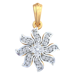 18K Gold & Diamond Pendant Set KRB40069P