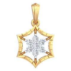 18K Gold & Diamond Pendant Set KRB40070P