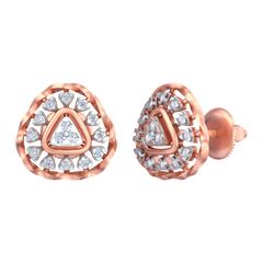 18K Gold & Diamond Women Stud Earring KRB40074E