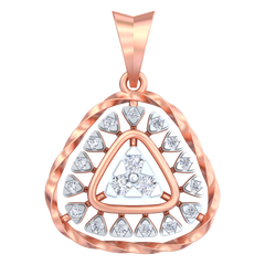 18K Gold & Diamond Pendant Set KRB40074P