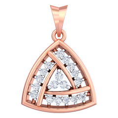 18K Gold & Diamond Pendant Set KRB40075P