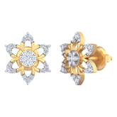 18K Gold & Diamond Women Engagement Earring KRB40079E