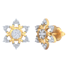 18K Gold & Diamond Women Engagement Earring KRB40079E